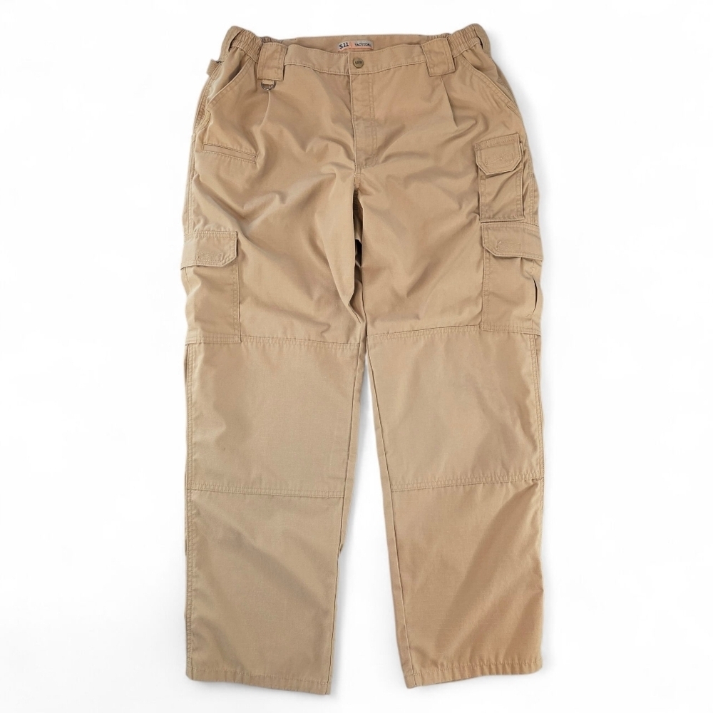 5.11 Tactical Cargo Pants Khaki Size 40x32 Ripstop Workwear Outdoor Duty